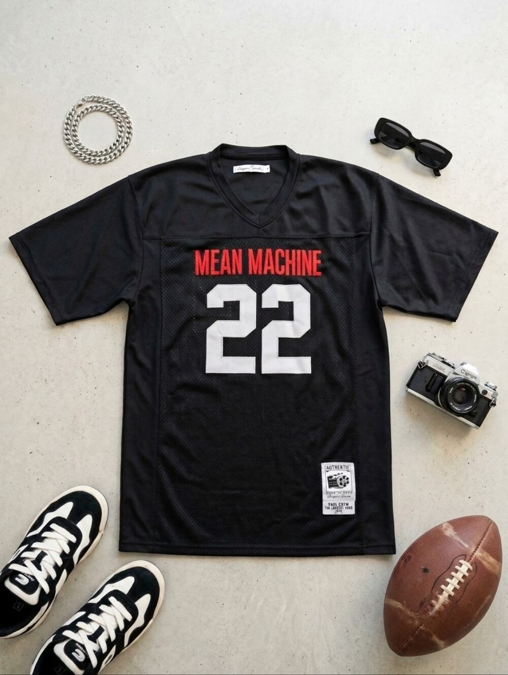 Headgear Classic 1974 Longest Yard Movie Football Jersey Mean Machine 22 Mens XL